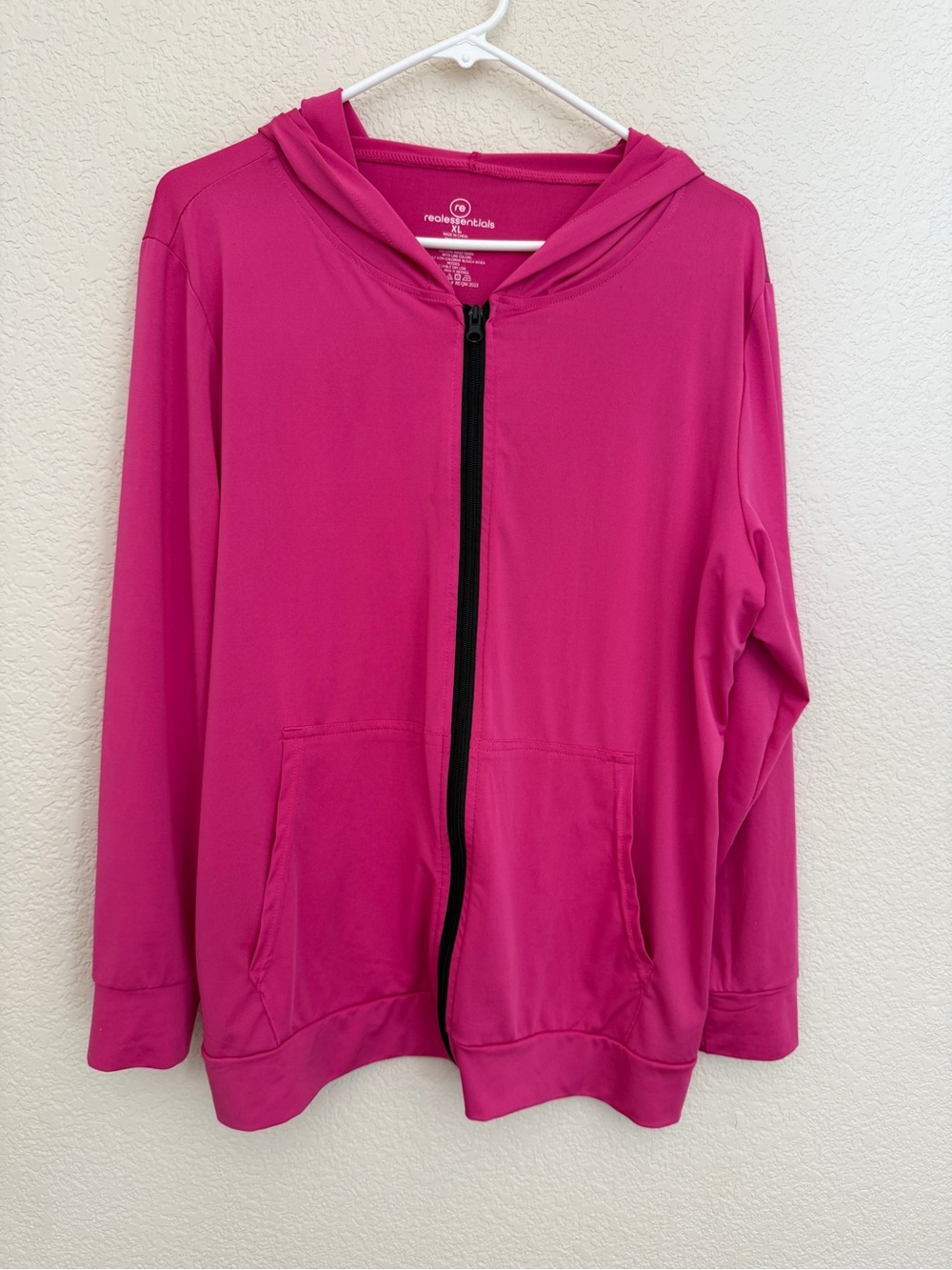 Real Essentials XL Zip Up Jacket Fuchsia Cute